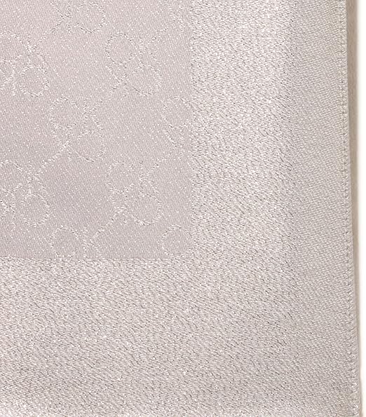 Calvin Klein Metallic Logo Scarf With Eyelash Fringe