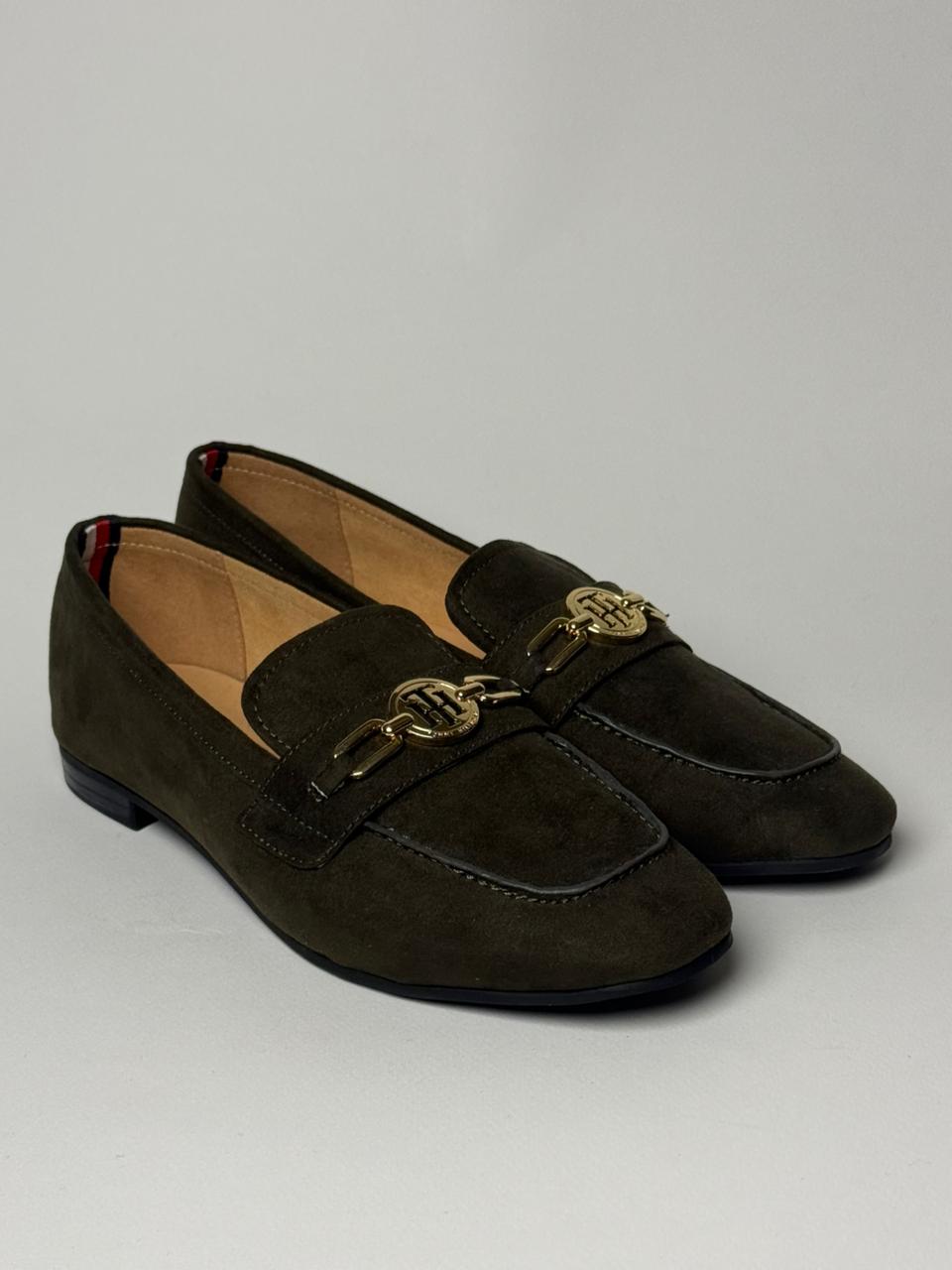 Tommy Hilfiger Suede Loafer in Forest-Green