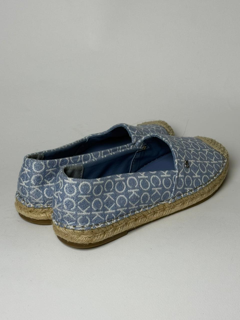 Calvin Klein Presley Woven Slip-on Espadrilles in Denim