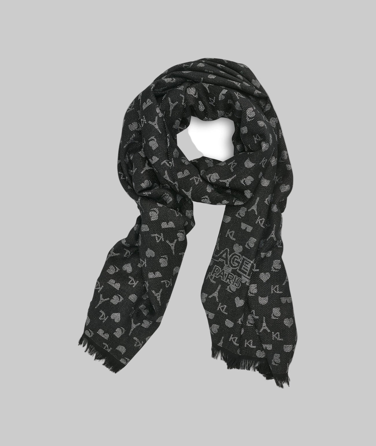 Karl Lagerfeld METALLIC KARL ICON PASHMINA
