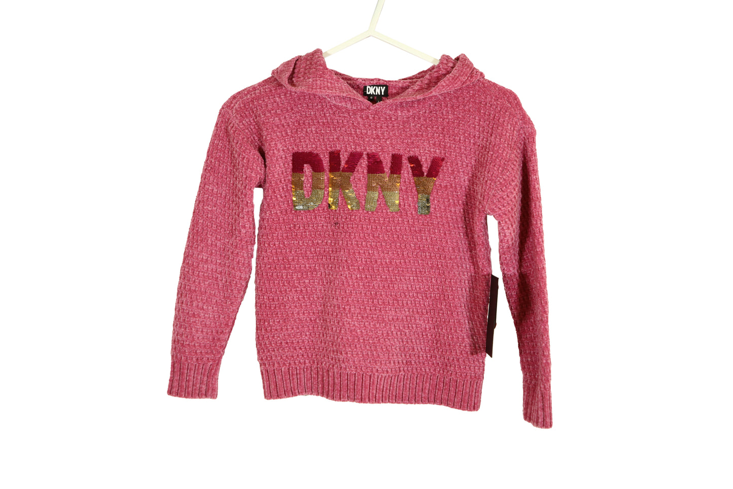 DKNY Chenille Hodded Sweater