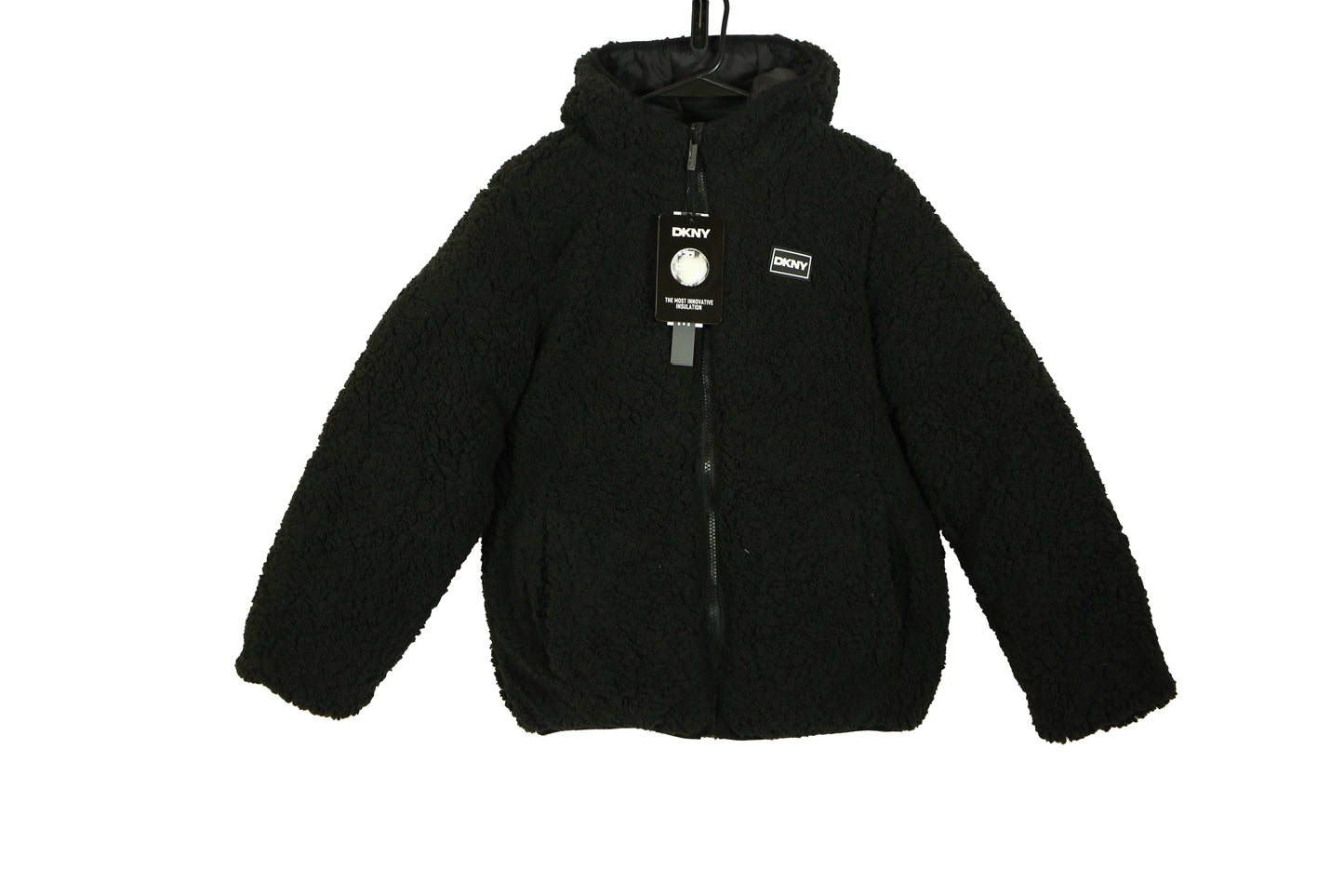 DKNY Reversible Boy's Winter Coat - Quilted Puffer Jacket