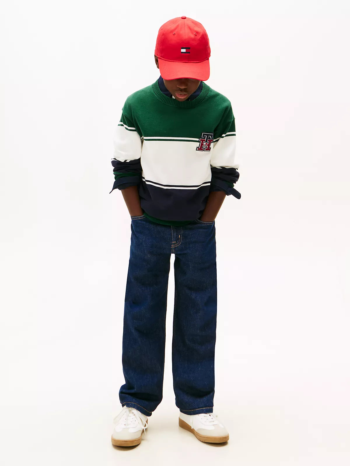 Tommy Hilfiger Kids'Logo Colorblock Sweater