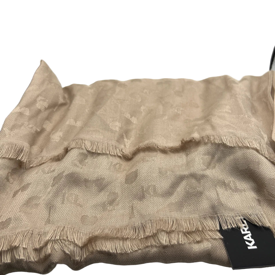 Karl Lagerfeld Cream Karl Icon Pashmina