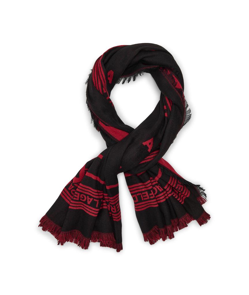 Karl Lagerfeld Rock N Roll Scarf – Red & Black