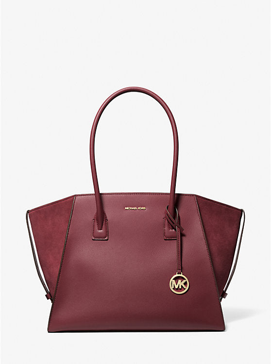 Michael Kors Avril Extra-Large Leather and Suede Tote Bag