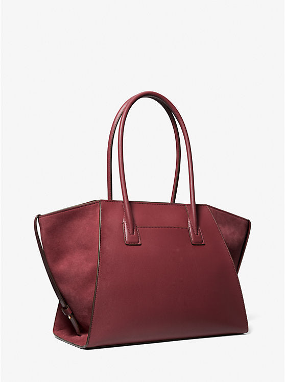 Michael Kors Avril Extra-Large Leather and Suede Tote Bag