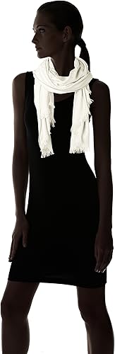 Calvin Klein Lightweight Pashmina Scarf with Tonal Logo Pattern