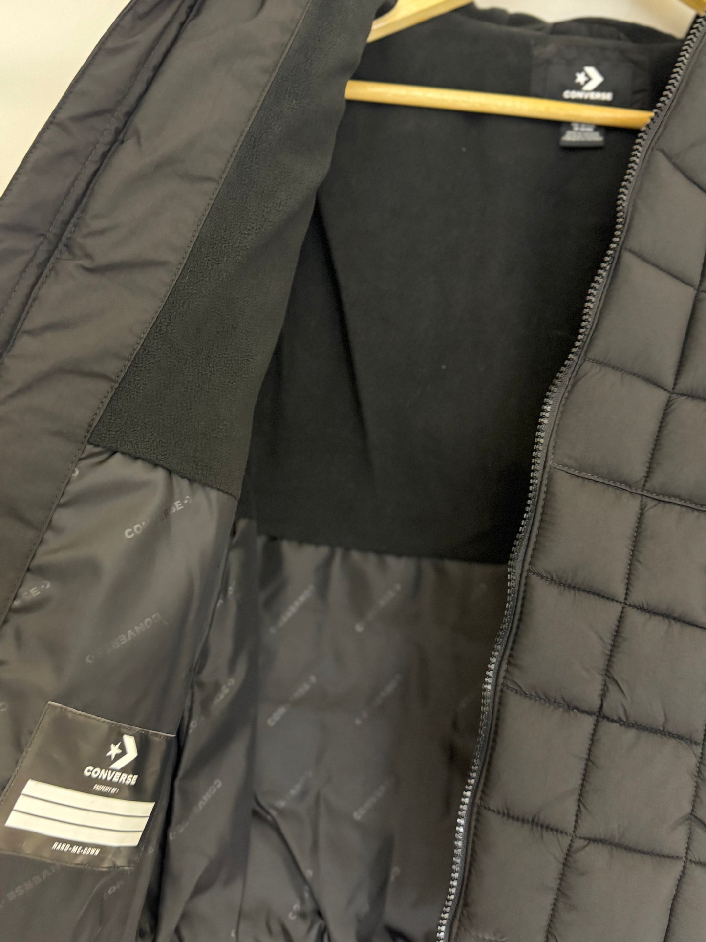 Converse Black Quilted Jacket