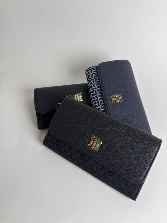 Tommy Hilfiger Monogram Flap Wallet