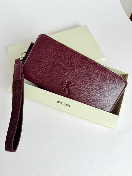 Calvin Klein Leather Large Zip Wallet
