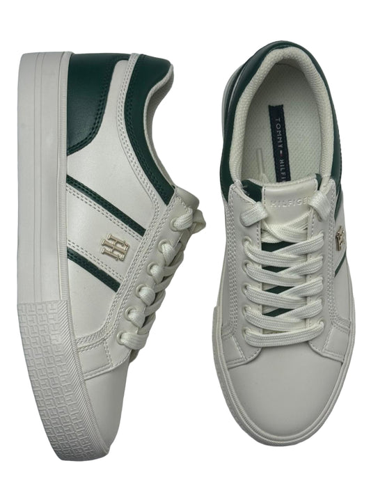 Tommy Hilfiger Sneaker Casual Shoes in White and Green