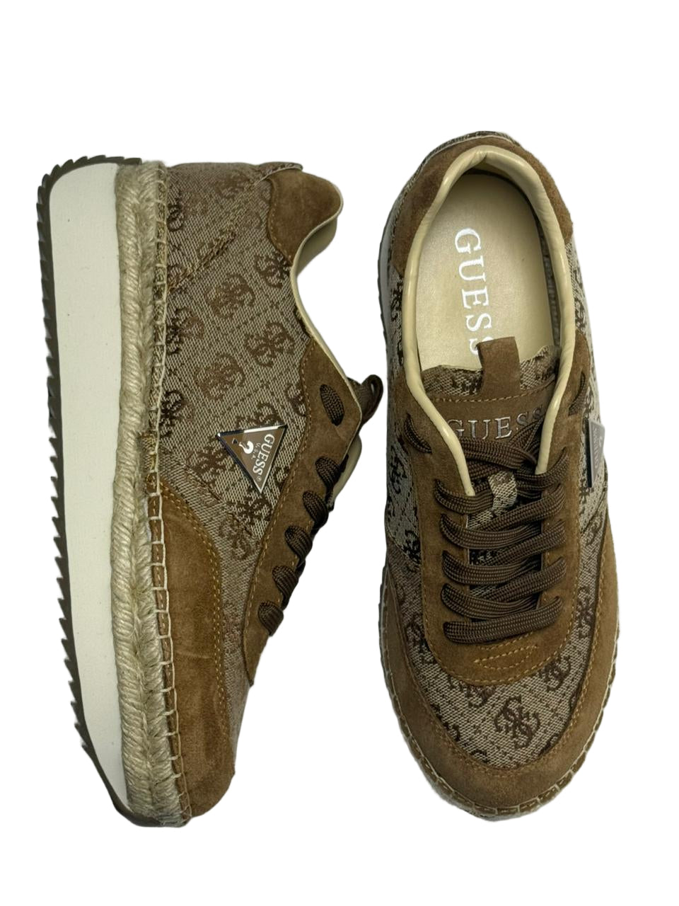 Guess Women's Stefen Lace-Up Platform Espadrille Sneakers