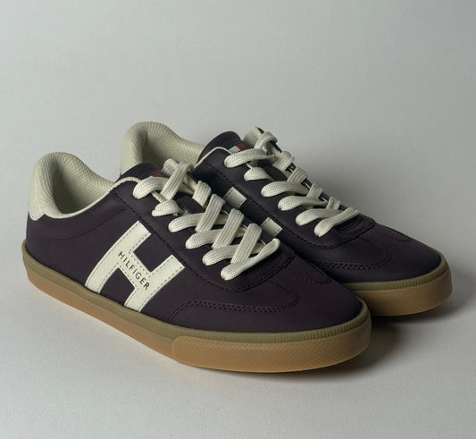 Tommy Hilfiger Burgundy Women's Maisie Low Profile Lace-Up Sneakers