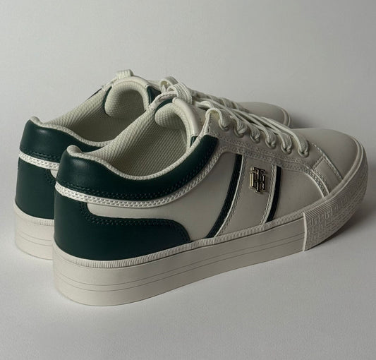 Tommy Hilfiger Sneaker Casual Shoes in White and Green