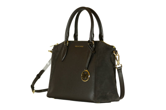 Michael Kors Women's Sienna Medium Leather and Suede Satchel