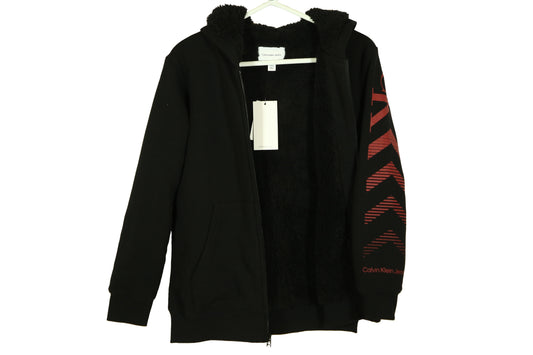 Calvin Klein Faux Fur Lined Hoodie with zipper