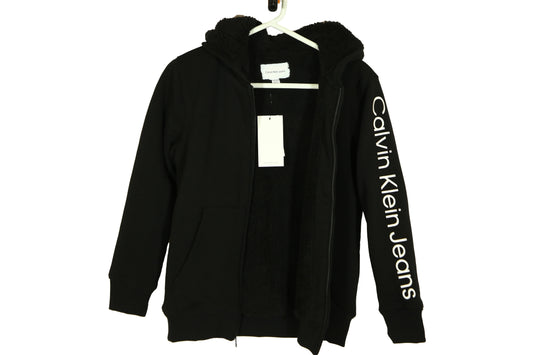 Calvin Klein Faux Fur Lined Hoodie with zipper