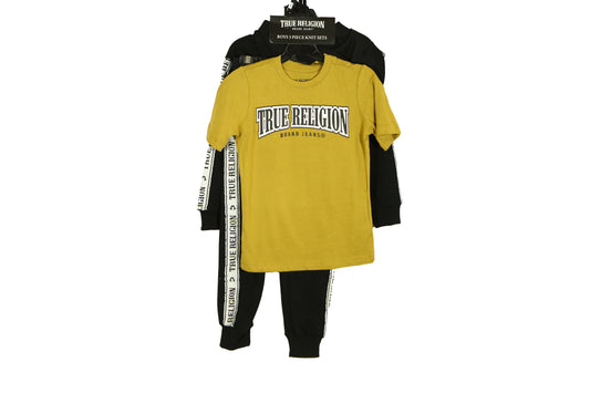 True Religion Boy's 3- Pieces Fleece Joggers Set