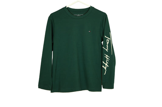Tommy Hilfiger Long Sleeved T-shirt in deep green