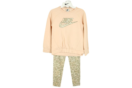 Nike Girl 2 Pieces Fleeced Sweater And Leggings Set