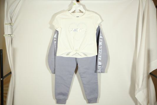 DKNY Girls' 3- Pieces Fleece Joggers Set