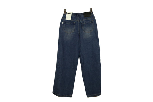 DKNY Girls Mid-Wash Baggy Jeans