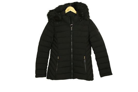 Tommy Hilfiger Womens Essential Short Puffer Black Jacket