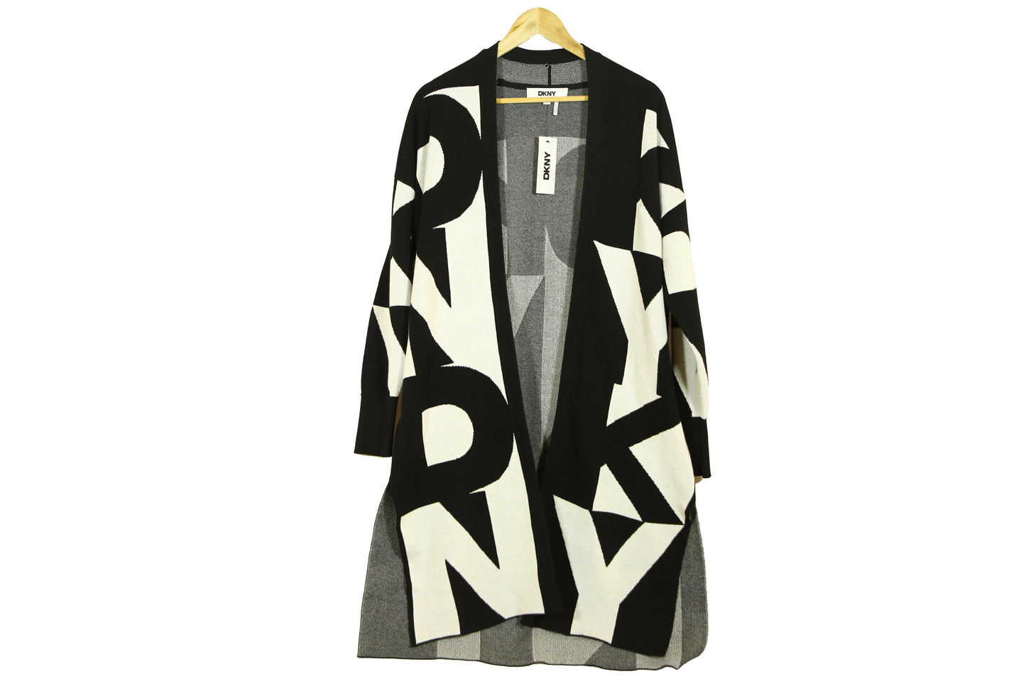 DKNY Cardigan Open Stack Logo Oversize