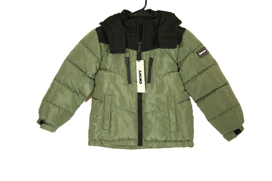 DKNY Boys Puffer Jacket - Quilted Wind & Water Resistant