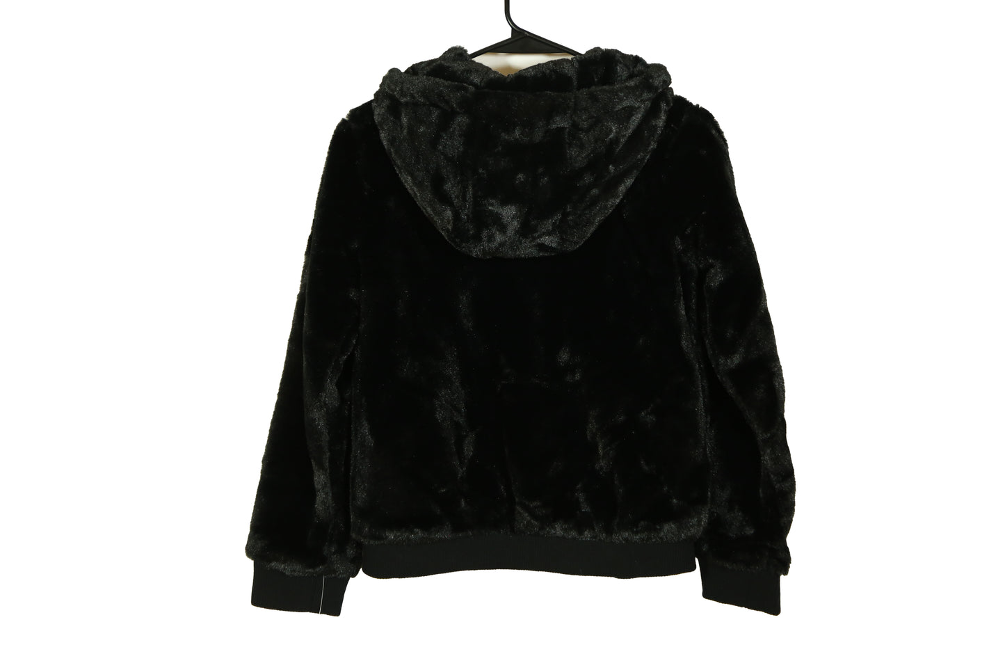 DKNY Girls Winter Bomber Jacket Full Zip Up Faux Fur