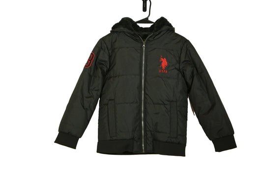 U.S. Polo Assn. Boy Hooded Puffer Jacket