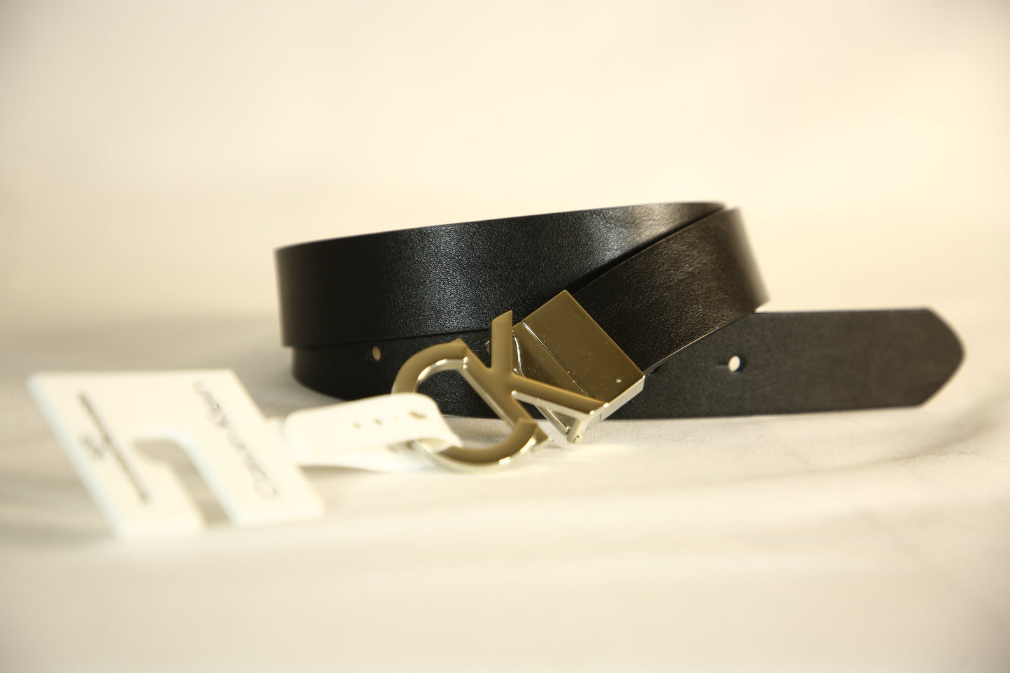 Calvin Klein Reversible Black/Brown Belt with Silver Buckle