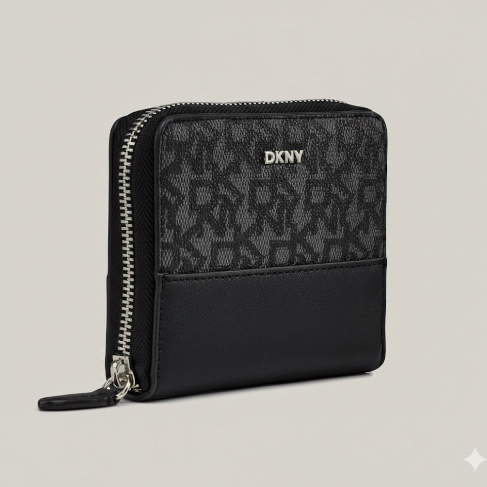 DKNY Gray Bryant Zip Around wallet