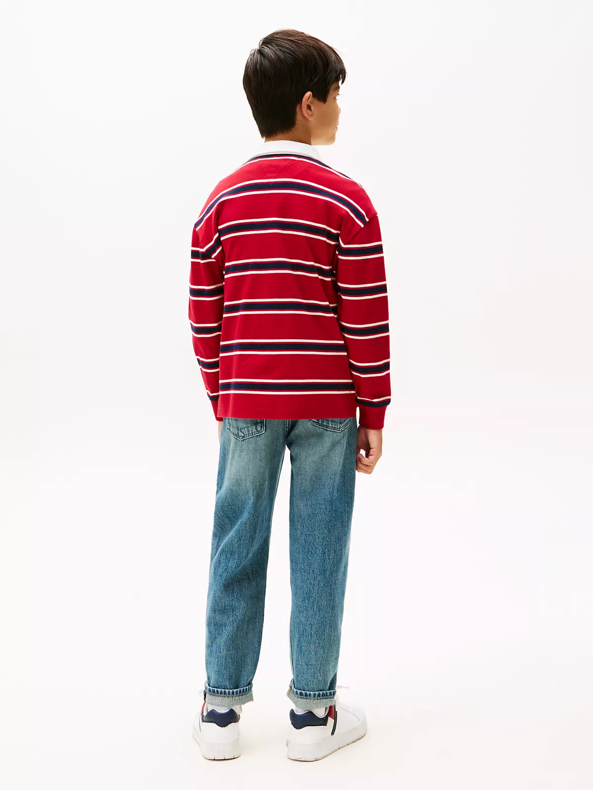 Kids' Rugby Stripe Interlock Polo