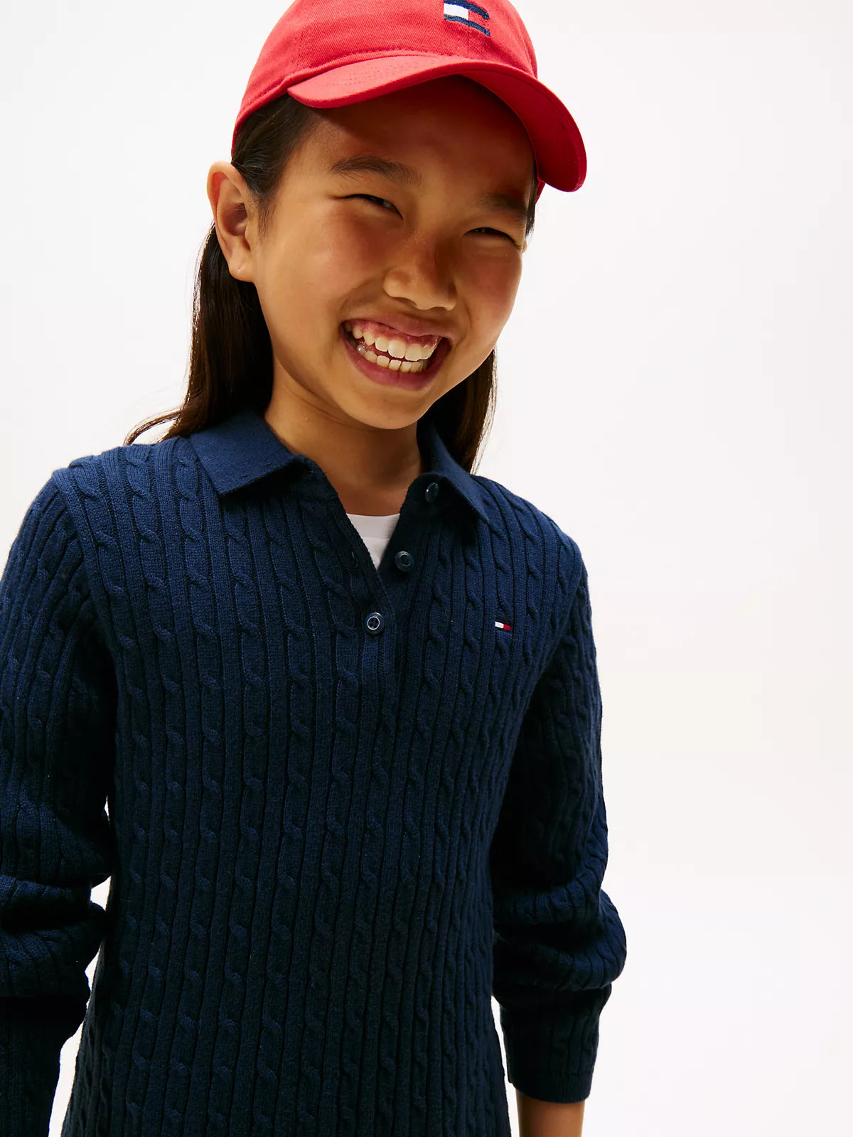 Tommy Hilfiger Kids' Cable Knit Sweater Dress