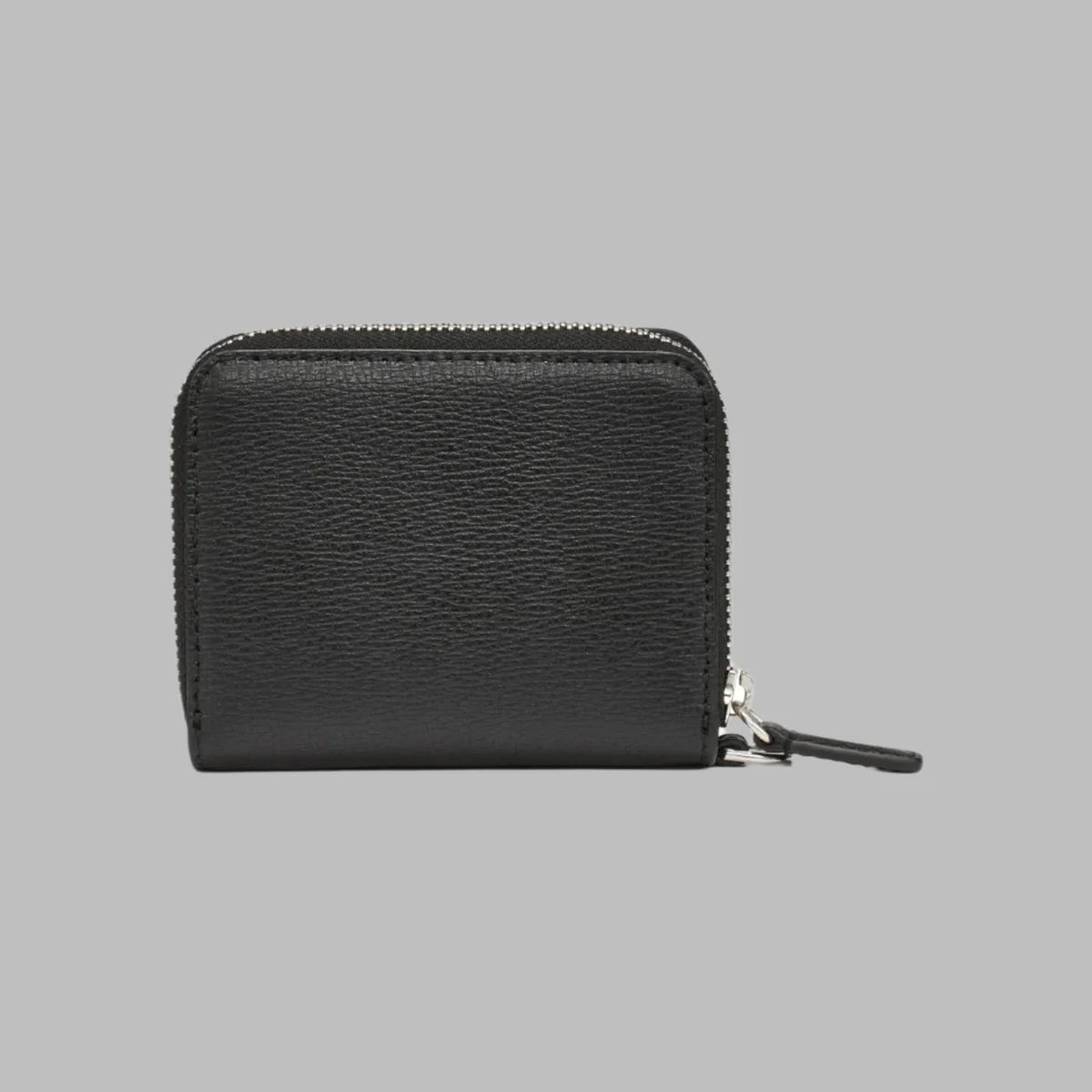 Black wallet with a zipper 