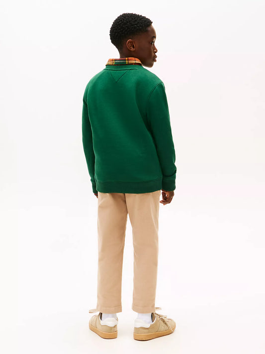 Tommy Hilfiger Boys' Crewneck Logo Fleece Sweatshirt