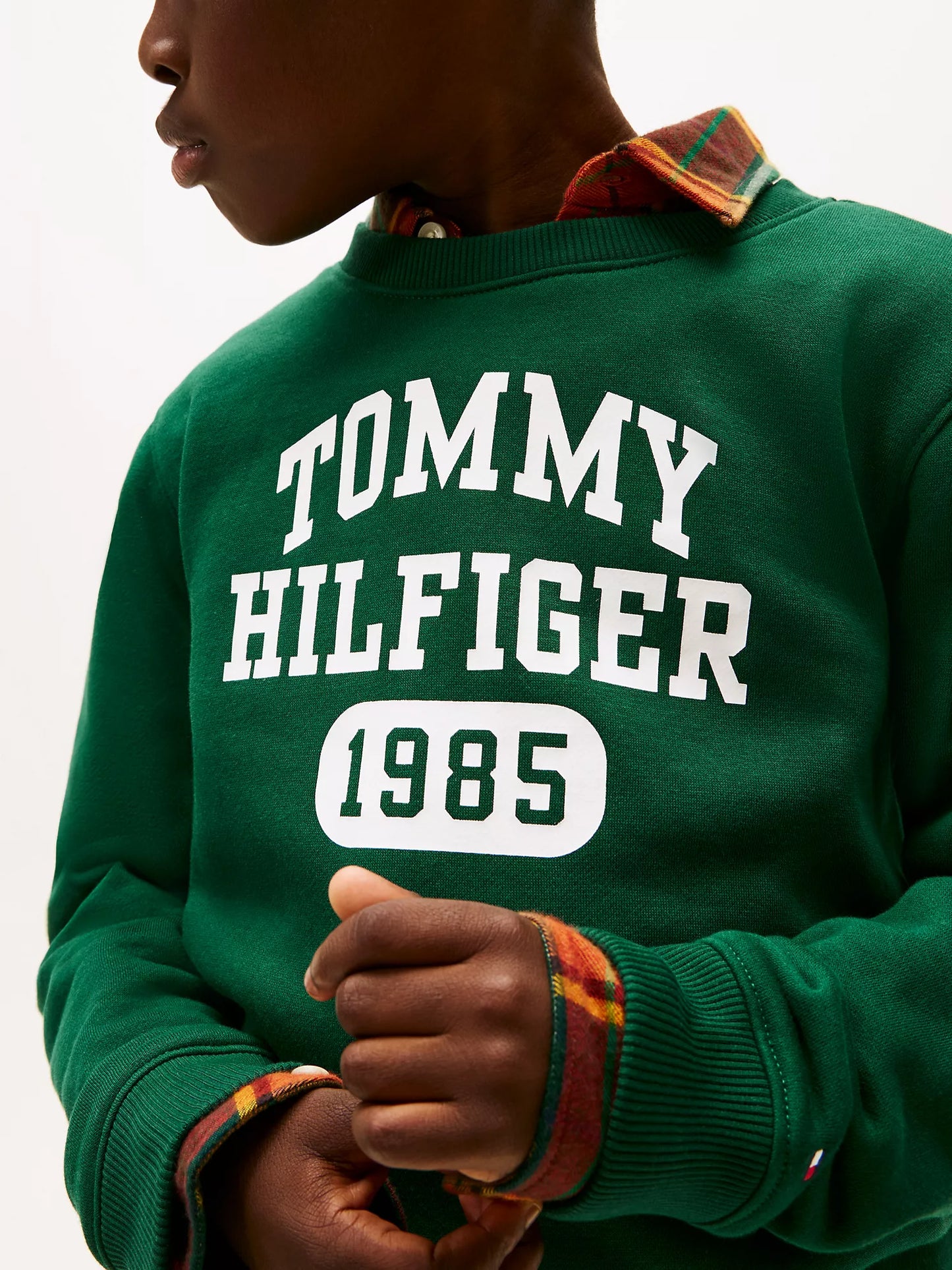 Tommy Hilfiger Boys' Crewneck Logo Fleece Sweatshirt