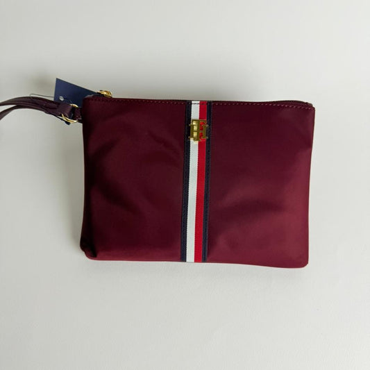 Discover the Tommy Hilfiger Burgundy Pouch/Wallet.