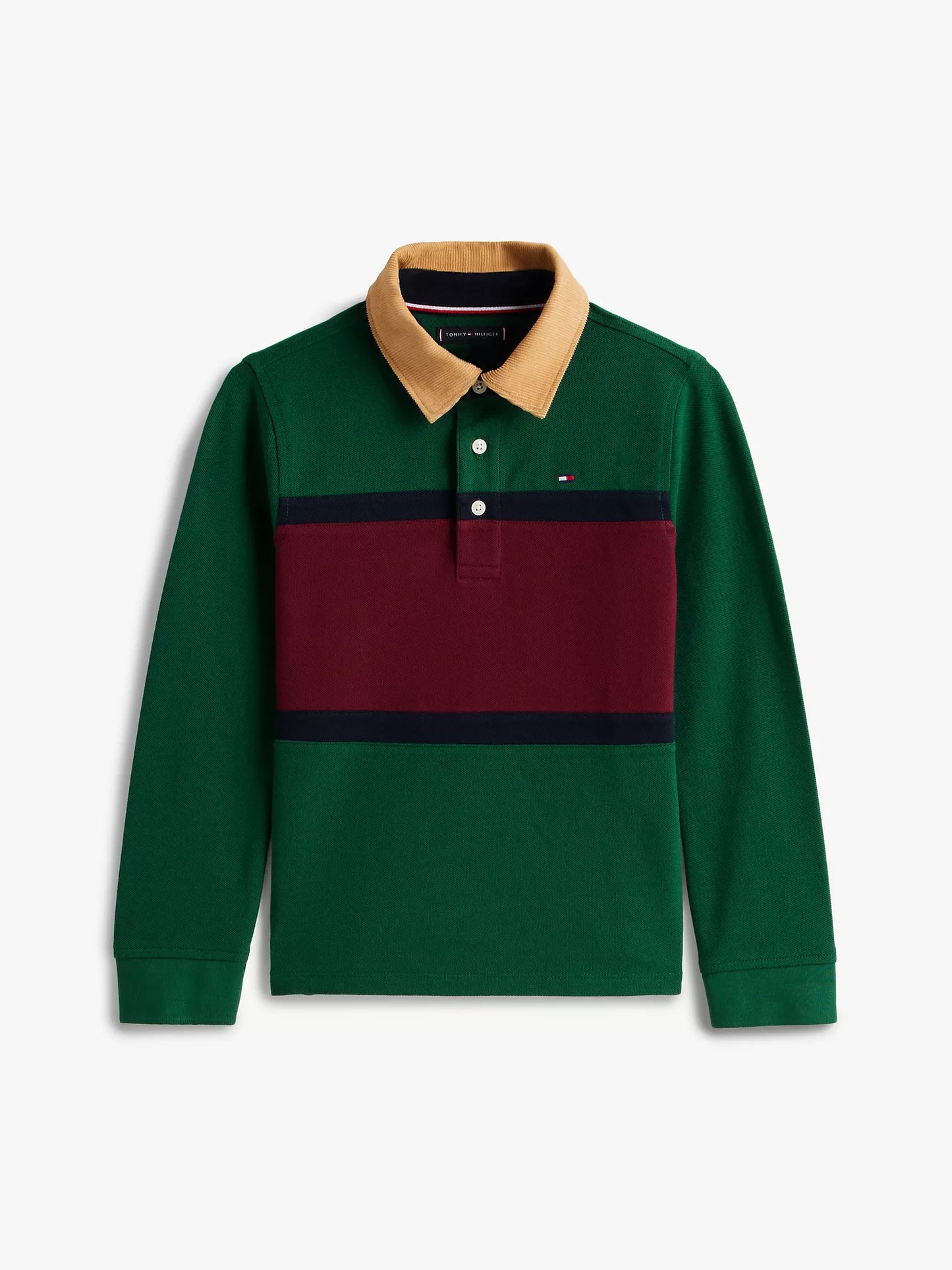 Tommy Hilfiger Kids' Long-Sleeve Colorblock Polo