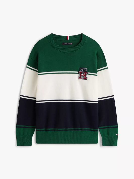 Tommy Hilfiger Kids'Logo Colorblock Sweater