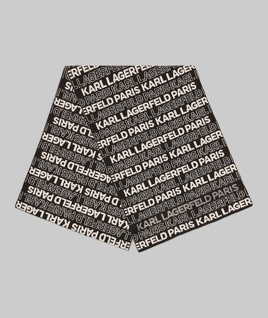 Karl Lagerfeld Logo Stud Scarf