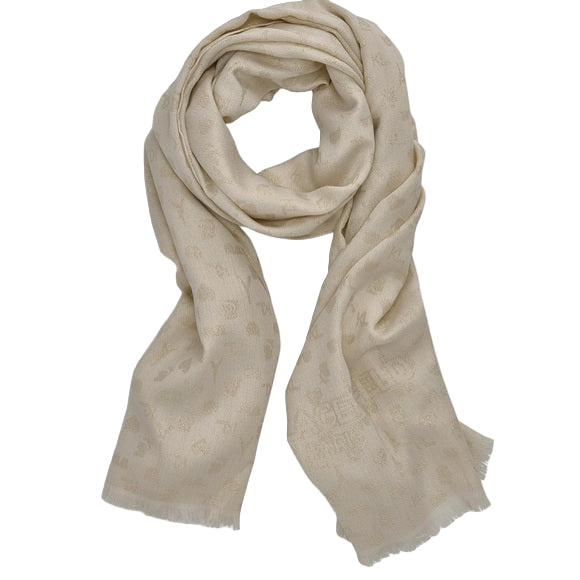 Karl Lagerfeld Cream Karl Icon Pashmina
